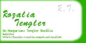rozalia tengler business card